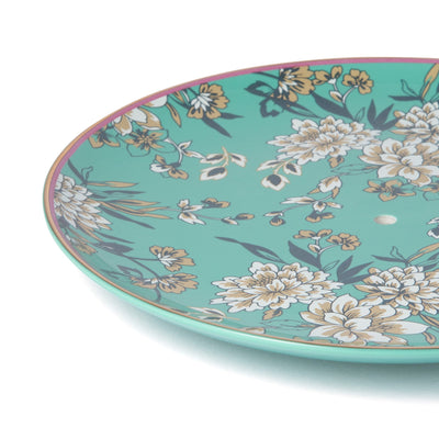 CHINOISERIE STAND 2 TIER  YELLOW