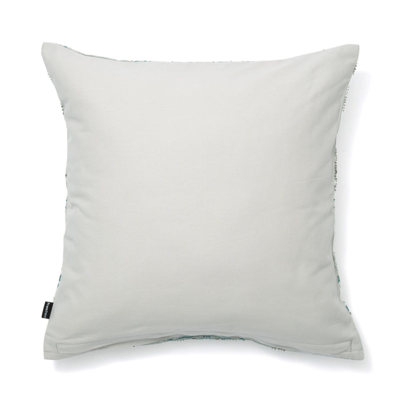 EMB BEADS ORNAMENT CUSHION COVER 450 x 450 BLUE
