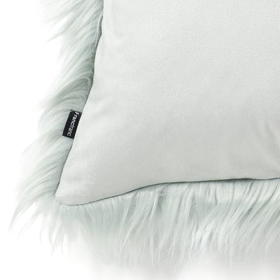 FUR X CUSHION COVER 450 x 450 LIGHT GREEN