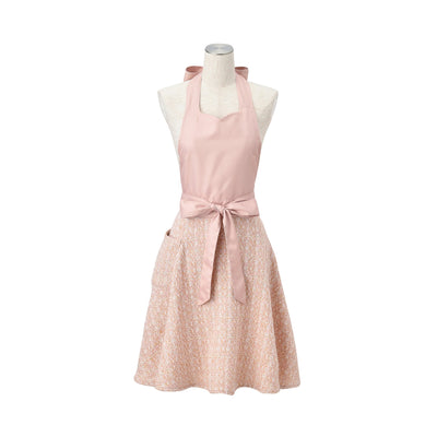 TWEED FULL APRON PINK