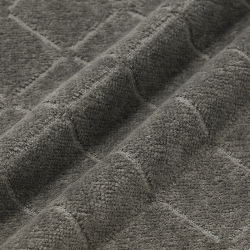 QUILTSCALLOPS HANDKERCHIEF TOWEL  GRAY
