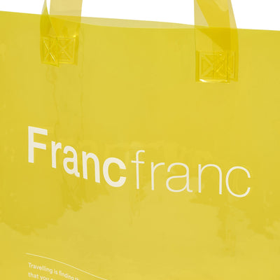 CLEAR TOTE BAG  YELLOW