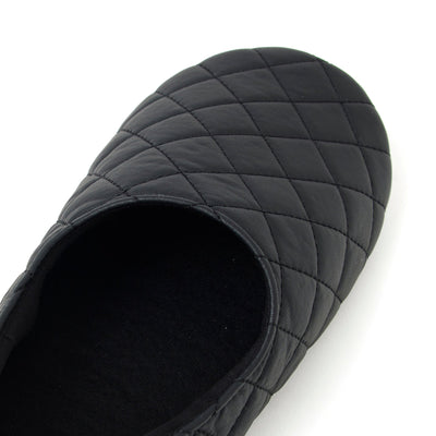POCKETABLE ROOMSHOES  QUILTED BLACK