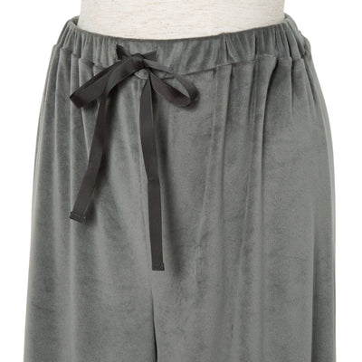 STRETCH VELOUR PAJAMA  DARK GRAY