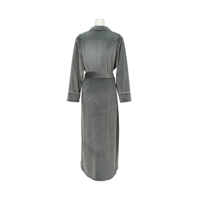 STRETCH VELOUR ONE PIECE  DARK GRAY