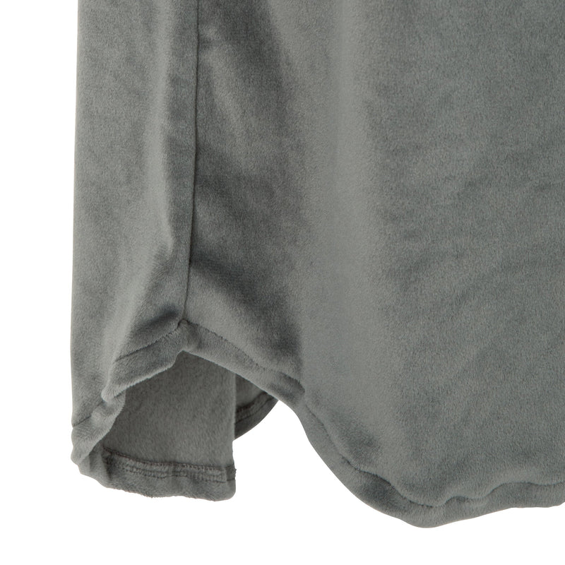STRETCH VELOUR ONE PIECE  DARK GRAY