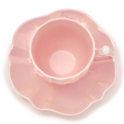 OPAL 貝殼杯和碟子粉色