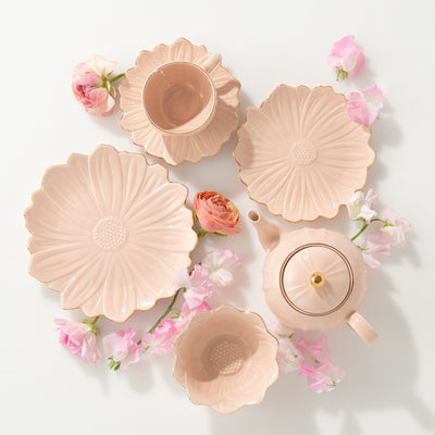 FLOWER MOTIF 花圖案茶壺 粉紅色