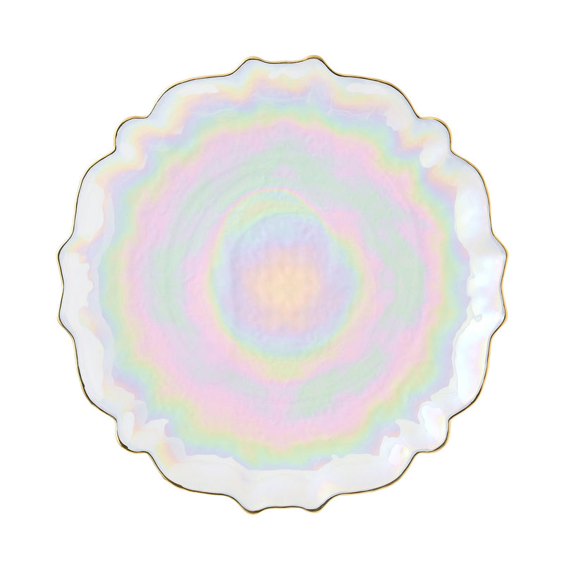 MARBLE 大理石玻璃碟 大號 白色