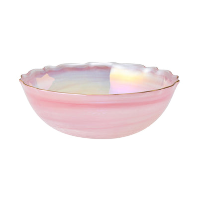 MARBLE 大理石玻璃碗 粉紅色