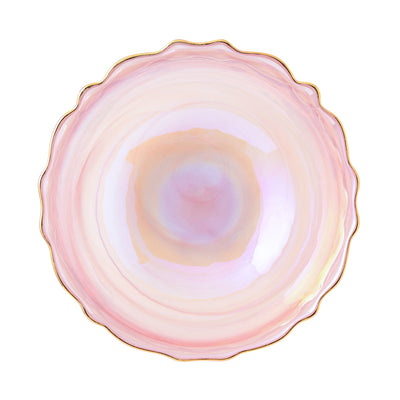 MARBLE 大理石玻璃碗 粉紅色
