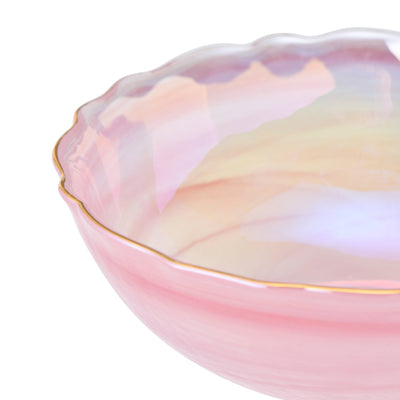 MARBLE 大理石玻璃碗 粉紅色