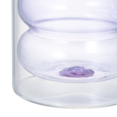 BUBBLE雙層玻璃杯 紫色