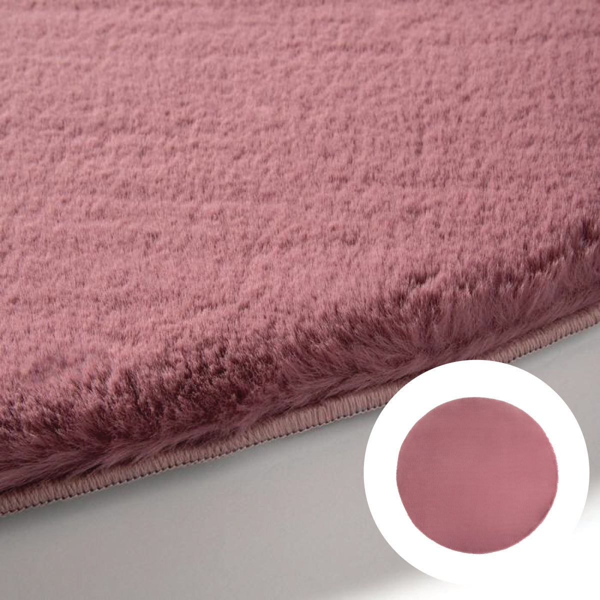 MITIS MEMORYFOAM RUG 150 Dark Pink (W1500 × D1500 × H48)
