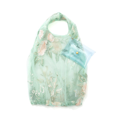 TULLE bag LIGHT ORANGE x LIGHT GREEN