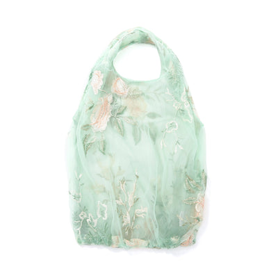 TULLE bag LIGHT ORANGE x LIGHT GREEN