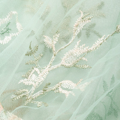 TULLE bag LIGHT ORANGE x LIGHT GREEN