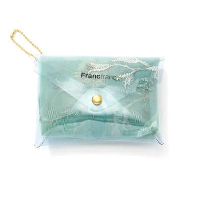 TULLE bag LIGHT ORANGE x LIGHT GREEN