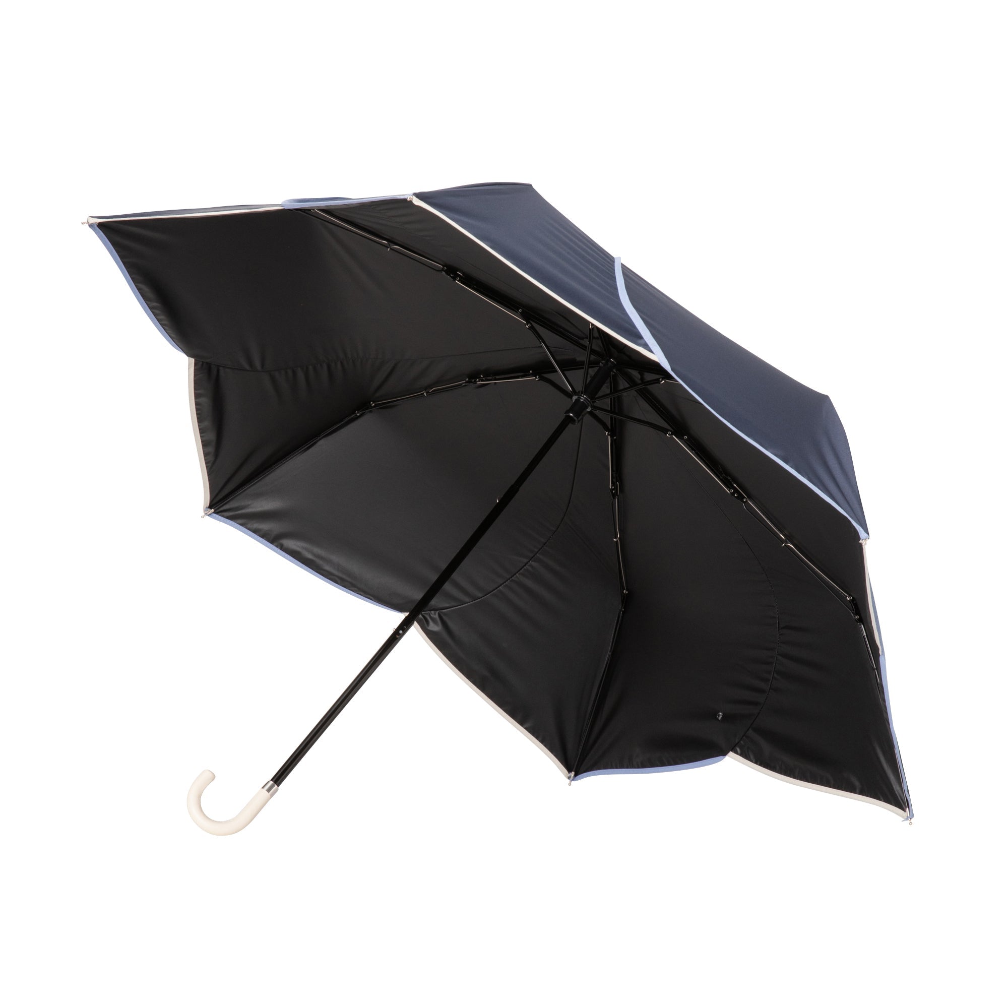 BICOLOR PIPING迷你雨傘海軍色