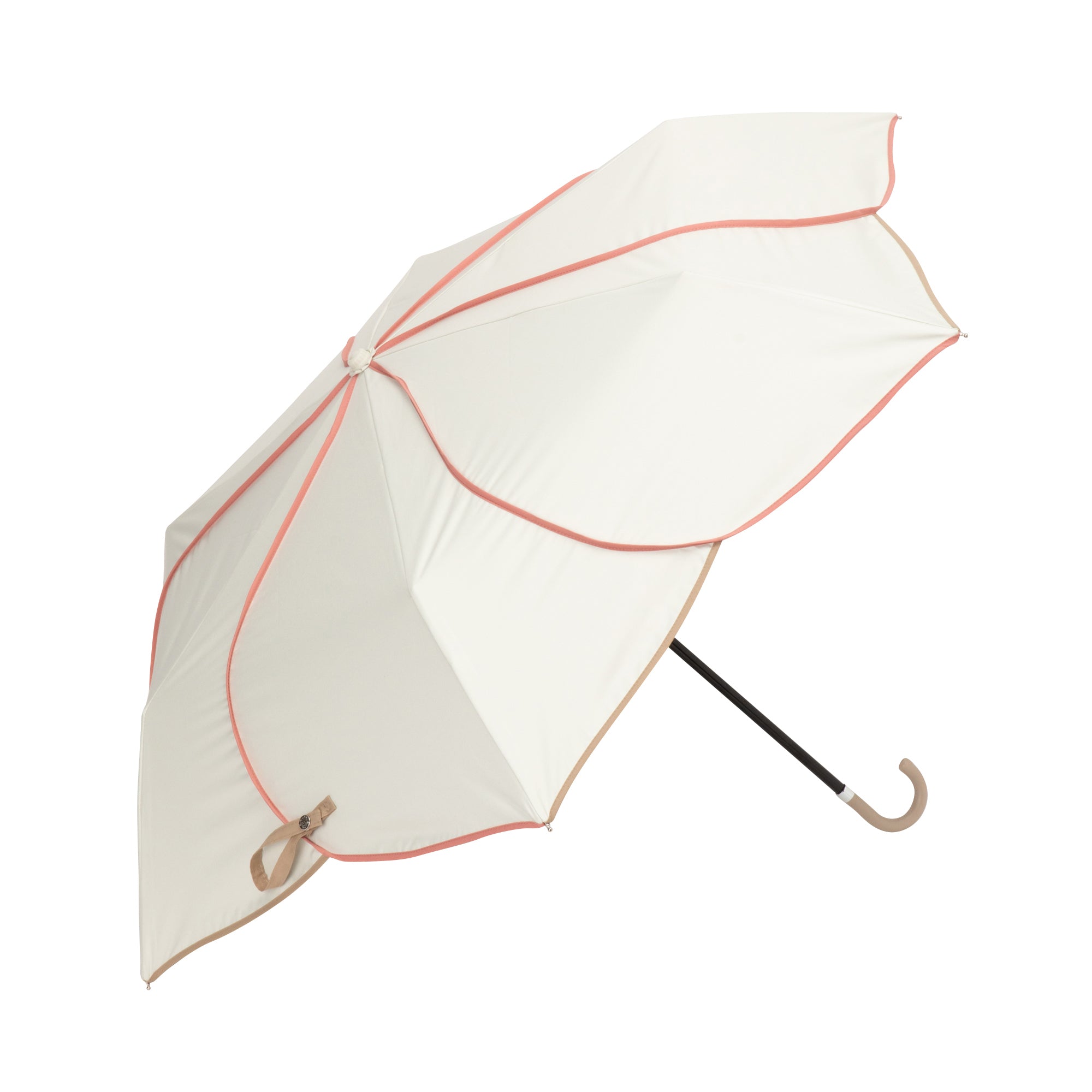 BICOLOR PIPING 迷你雨傘 白色