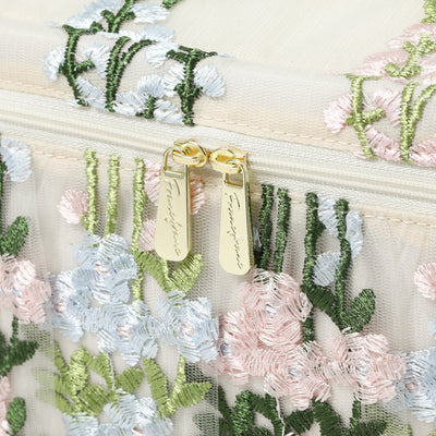 TULLE VANITY 手袋 大號 象牙白色