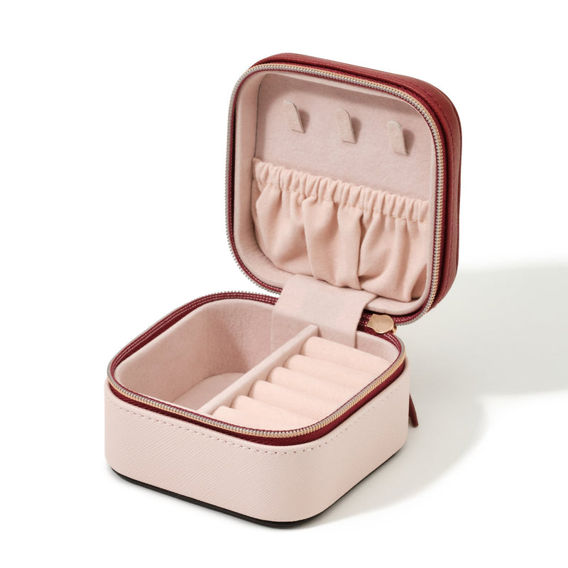 BICOLOR TRAVEL JEWELRY BOX Small Pink
