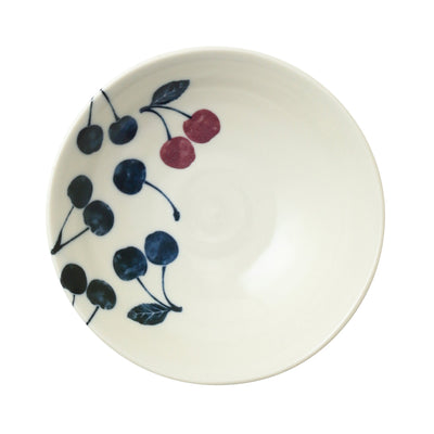 KEIRYO MINOYAKI CHERRY MEDIUM DEEP PLATE L