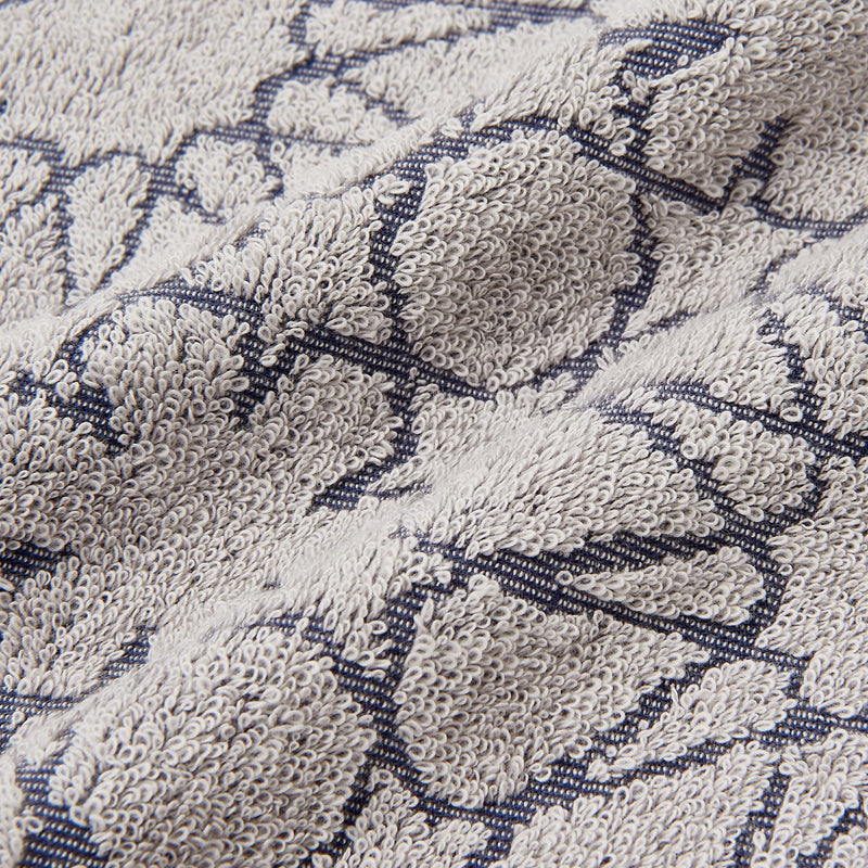 SERENO BATH TOWEL 2PSET MOSAIC GRAY