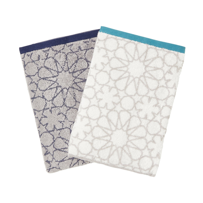 SERENO BATH TOWEL 2PSET MOSAIC GRAY