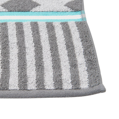 SERENO BATH TOWEL 2PSET LATTICE DARK GRAY