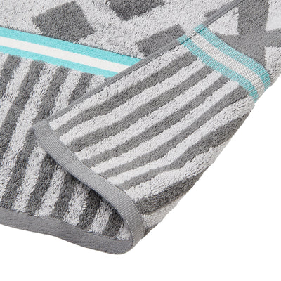 SERENO BATH TOWEL 2PSET LATTICE DARK GRAY